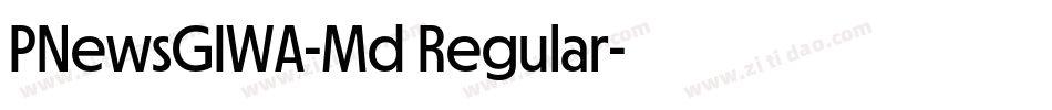 PNewsGIWA-Md Regular字体转换